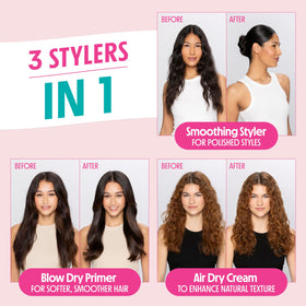 Not Your Mother's before and after showing reduced frizz and shine