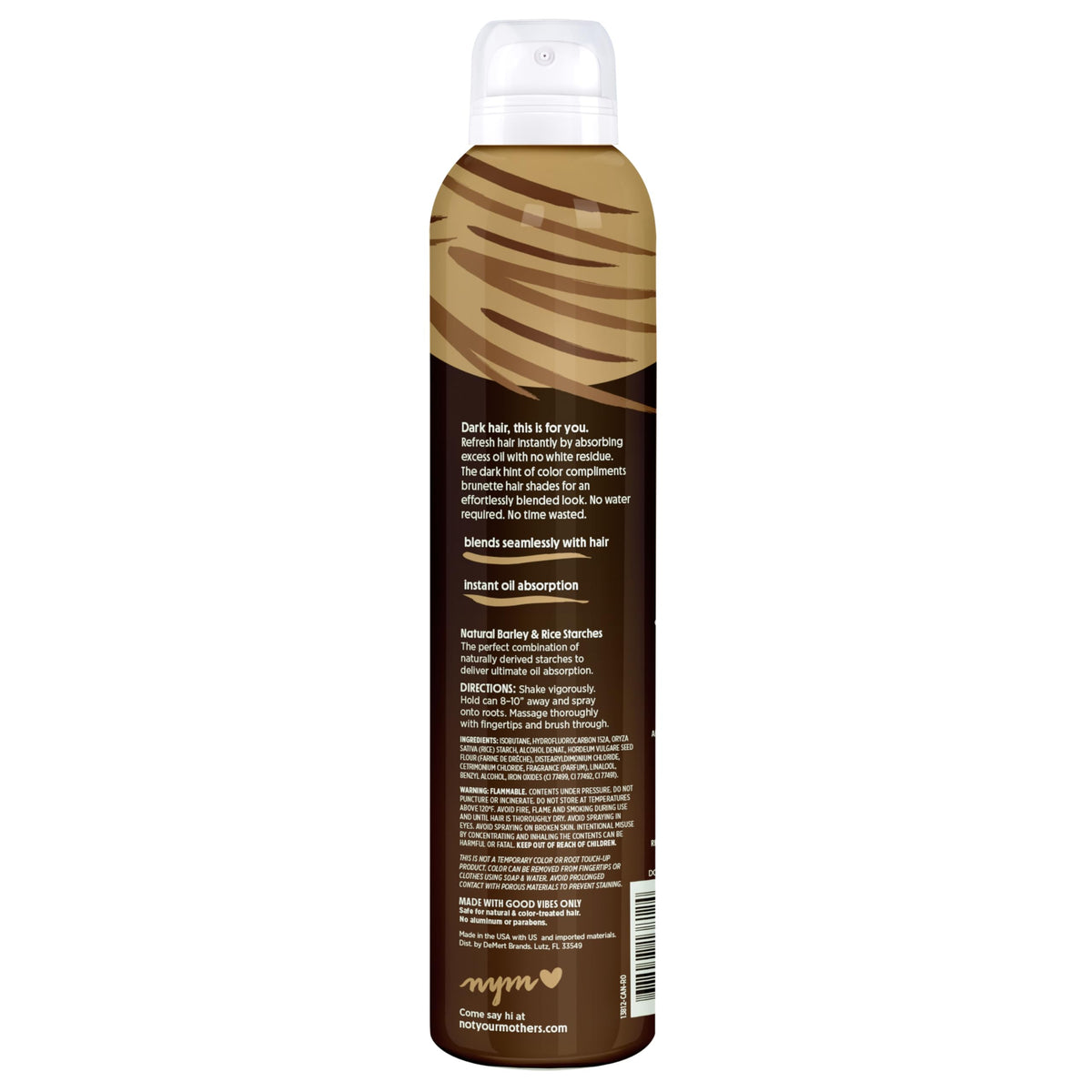 Not Your Mother's on brunette hair showing blended tint benefit
