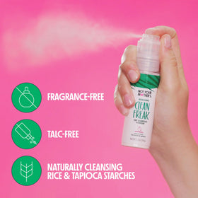 Not Your Mother's powder texture close-up highlighting oil-absorbing starches