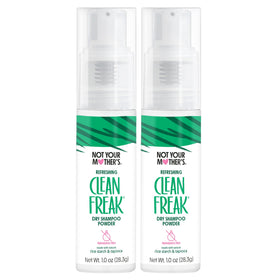 Not Your Mother's front packaging showing compact, travel-ready dry shampoo