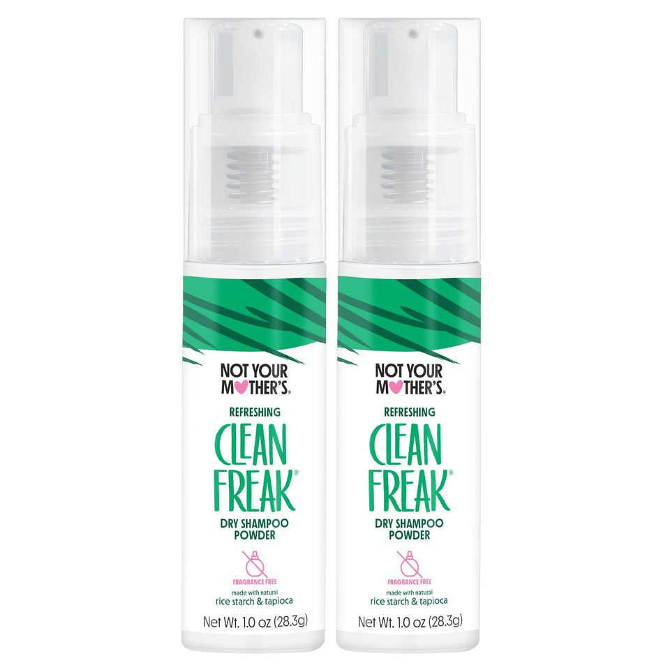Not Your Mother's front packaging showing compact, travel-ready dry shampoo