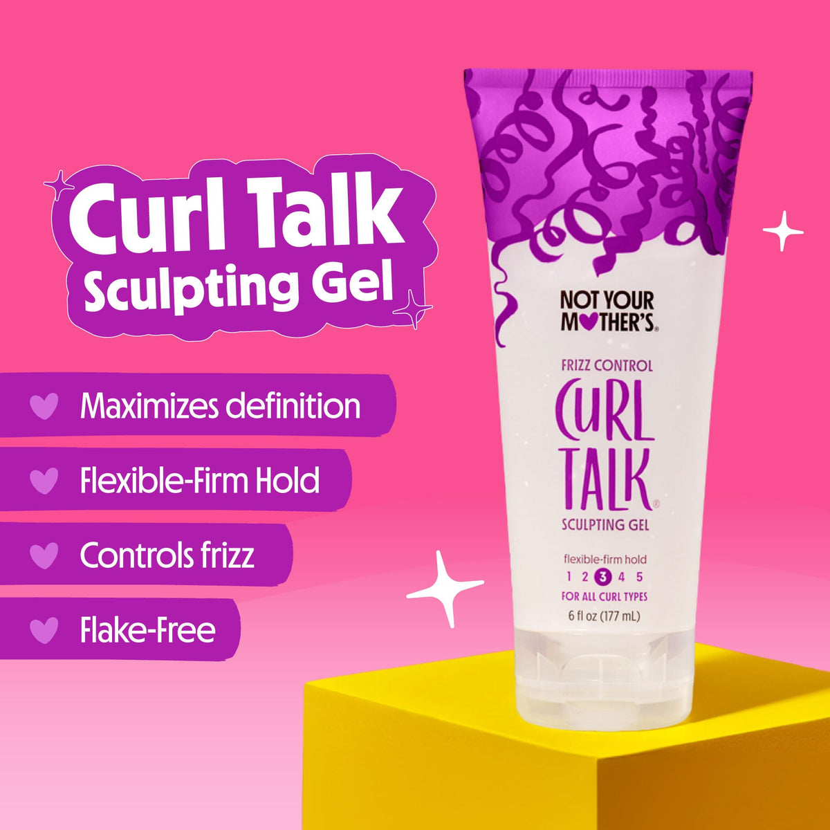 Not Your Mother's demo of applying gel and cream to damp curls for defined styling