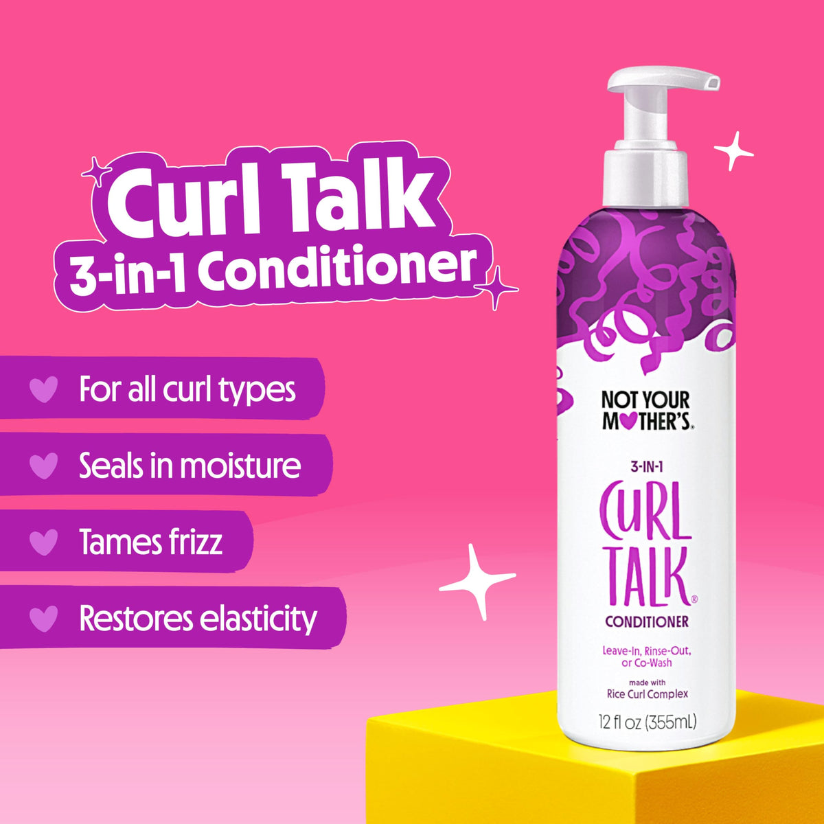 Not Your Mother's shampoo lather texture on palm illustrating gentle cleansing without stripping benefit