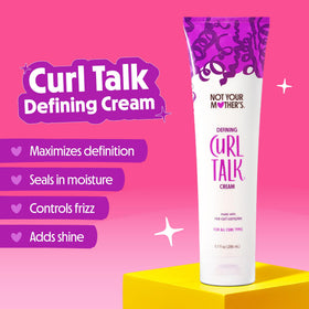 Not Your Mother's Defining Cream pump close-up showing smooth texture and control