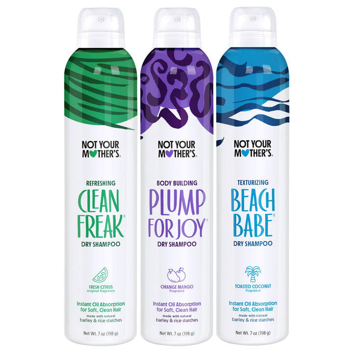 Not Your Mother's trio front packaging showing three cans, convenient refresh