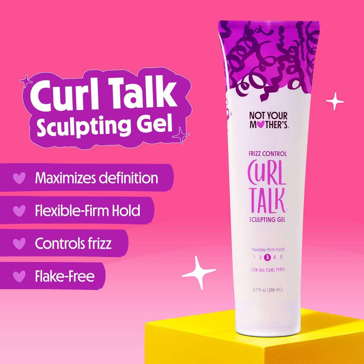 Not Your Mother's Frizz Control Gel texture shot showing hold and glossy finish