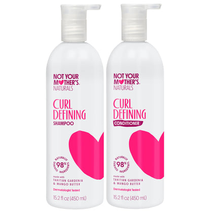 Not Your Mother's front packaging showing full shampoo and conditioner set and benefit
