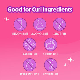 Not Your Mother's gel being scrunched into curls for definition and frizz control