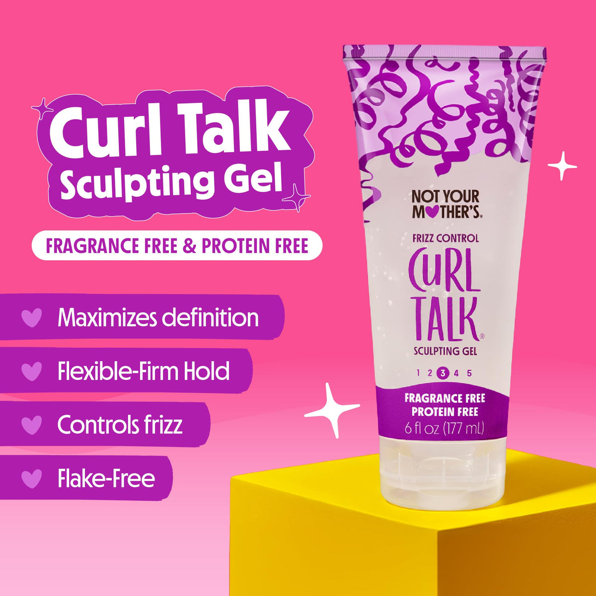 Not Your Mother's gel close-up texture showing clear, non-flaky hold