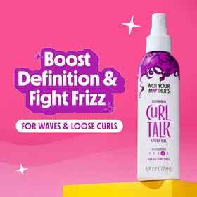 Not Your Mother's spray gel misting on hair to create lightweight hold