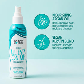 Not Your Mother's close-up of hair strands showing smooth, glossy texture