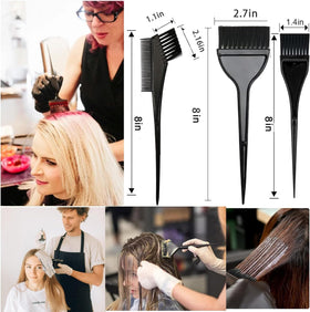 NOUSV small and large dye brushes close-up for precise and even application