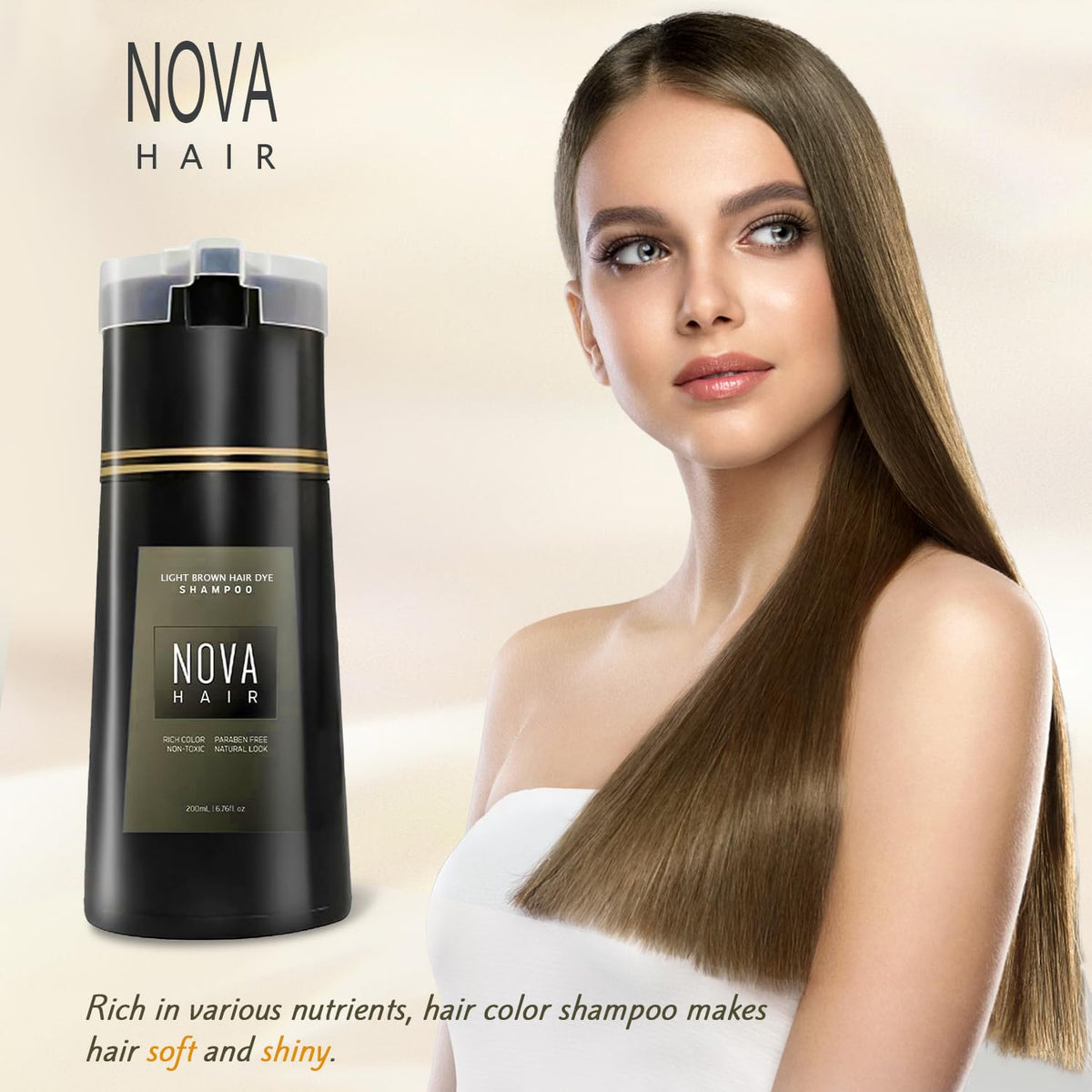 Nova Hair rich lather texture illustrating even color deposit benefit