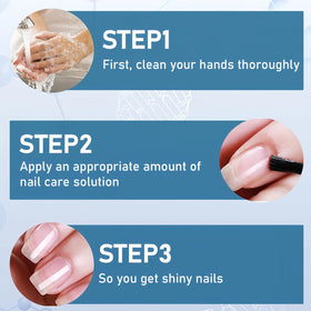 NovaCharm lifestyle image hand resting on books showing natural glossy nails benefit