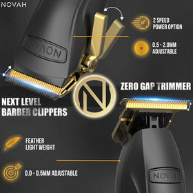 novah blade close-up highlighting precision cutting edges for smooth fades