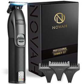 NOVAH Grooming front view showing metal unibody and professional build benefit