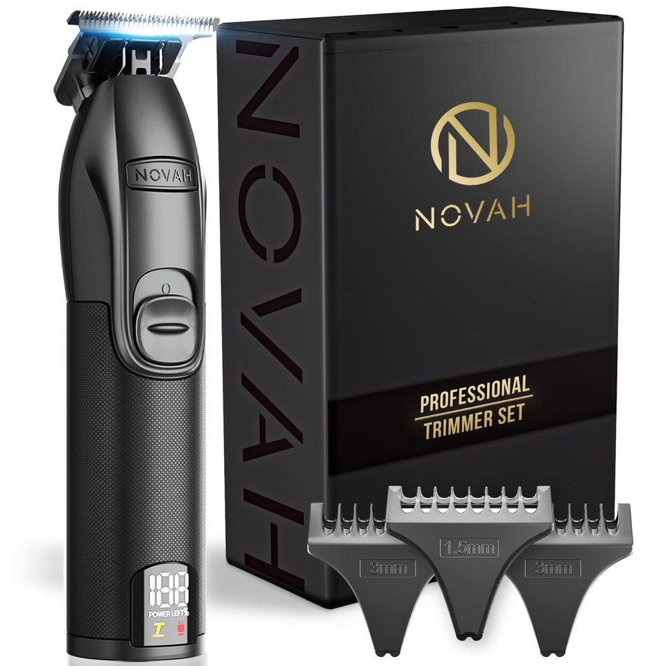 NOVAH Grooming front view showing metal unibody and professional build benefit