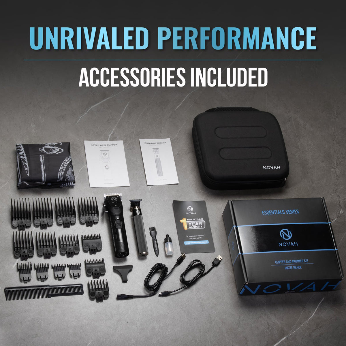 Novah open hard case with organized storage protecting tools between uses