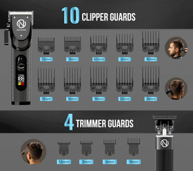 Novah in use by home barber demonstrating smooth fades and ergonomic grip