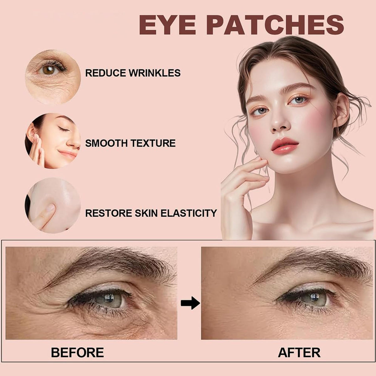 NOVALIFT patch close-up texture highlighting hydrogel material and concentrated serum