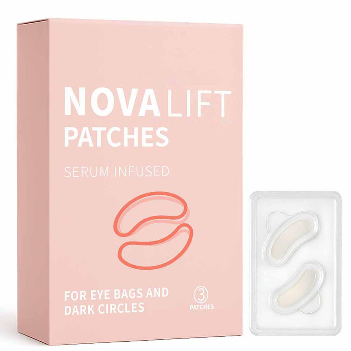 NOVALIFT front box showing three pairs and branding for quick identification and trust