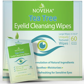 NOVEHA front packaging showing 60 individually wrapped wipes, travel-ready convenience