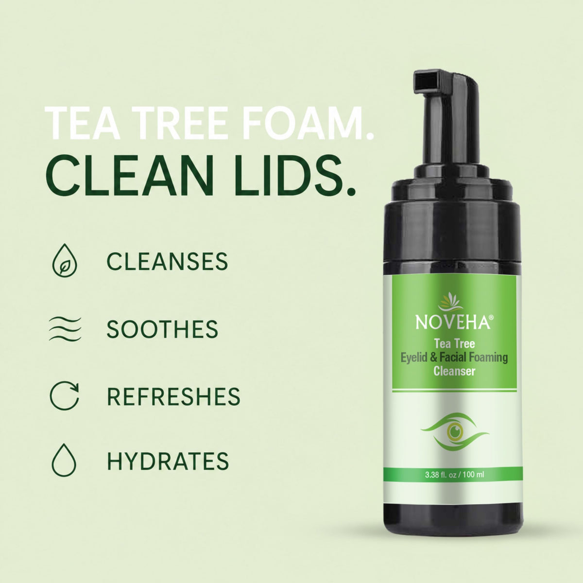 NOVEHA botanical ingredients arrangement highlighting natural soothing benefits