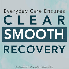 NOVEHA bottle on bathroom shelf depicting everyday aftercare routine benefit