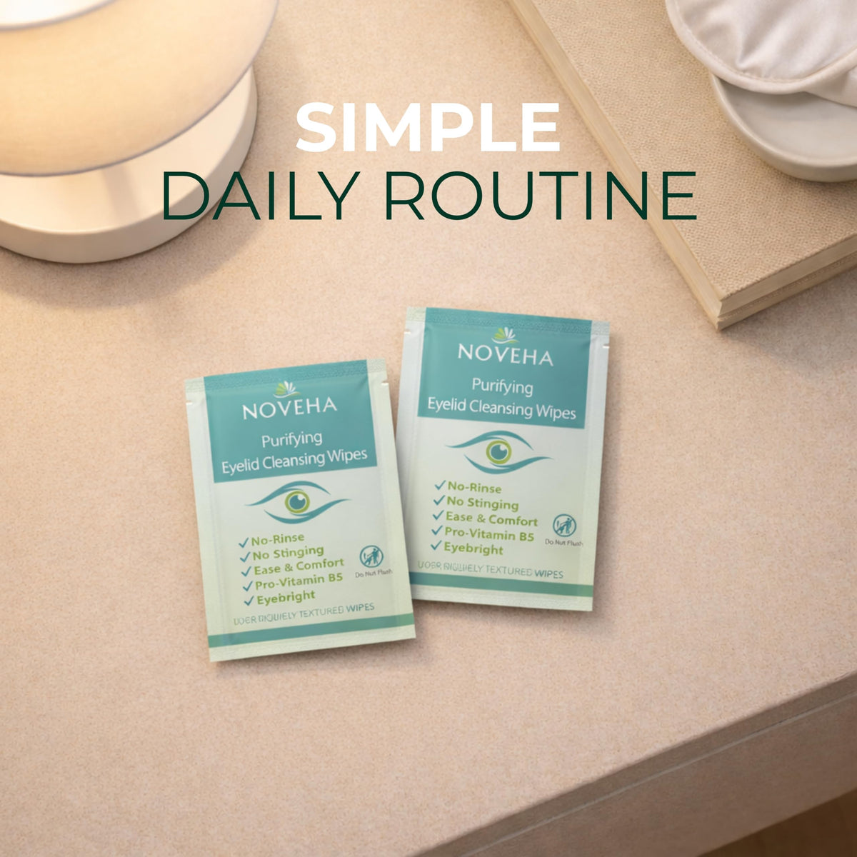 noveha wipe held in hand to show scale and ease of use