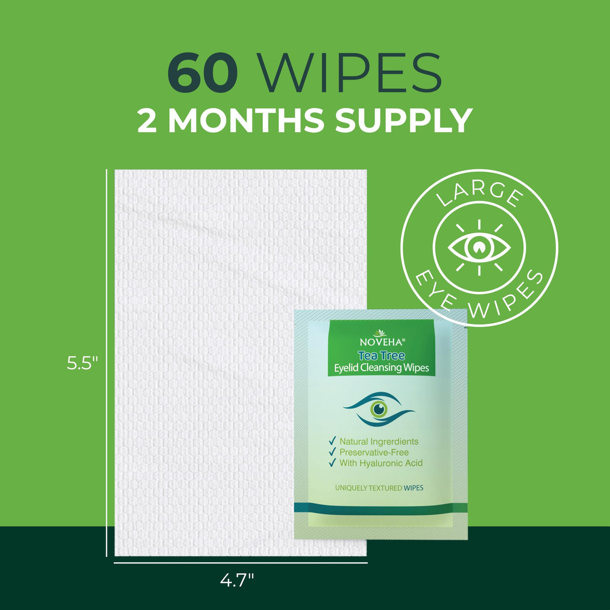 NOVEHA wipe lifting eye makeup off lashes for a clean, refreshed appearance