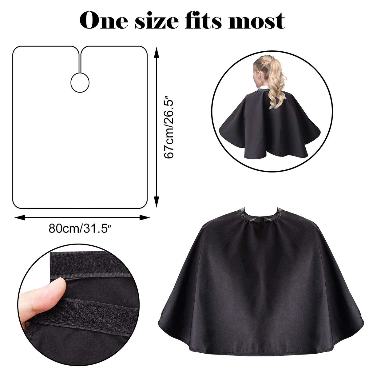 Noverlife adjustable hook-and-loop neck closure for custom fit