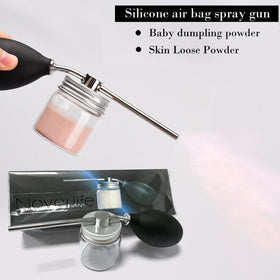 Noverlife clear reservoir filled with powder for visible remaining amount