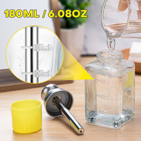 Noverlife bottle filled with remover showing transparent level visibility