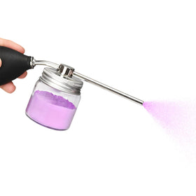 Noverlife front view glass canister showing compact refillable benefit