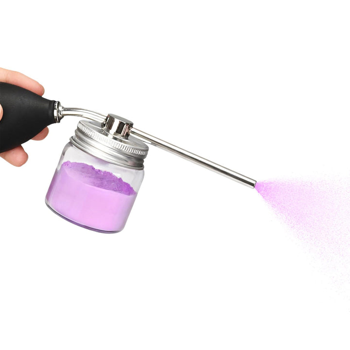 Noverlife front view glass canister showing compact refillable benefit
