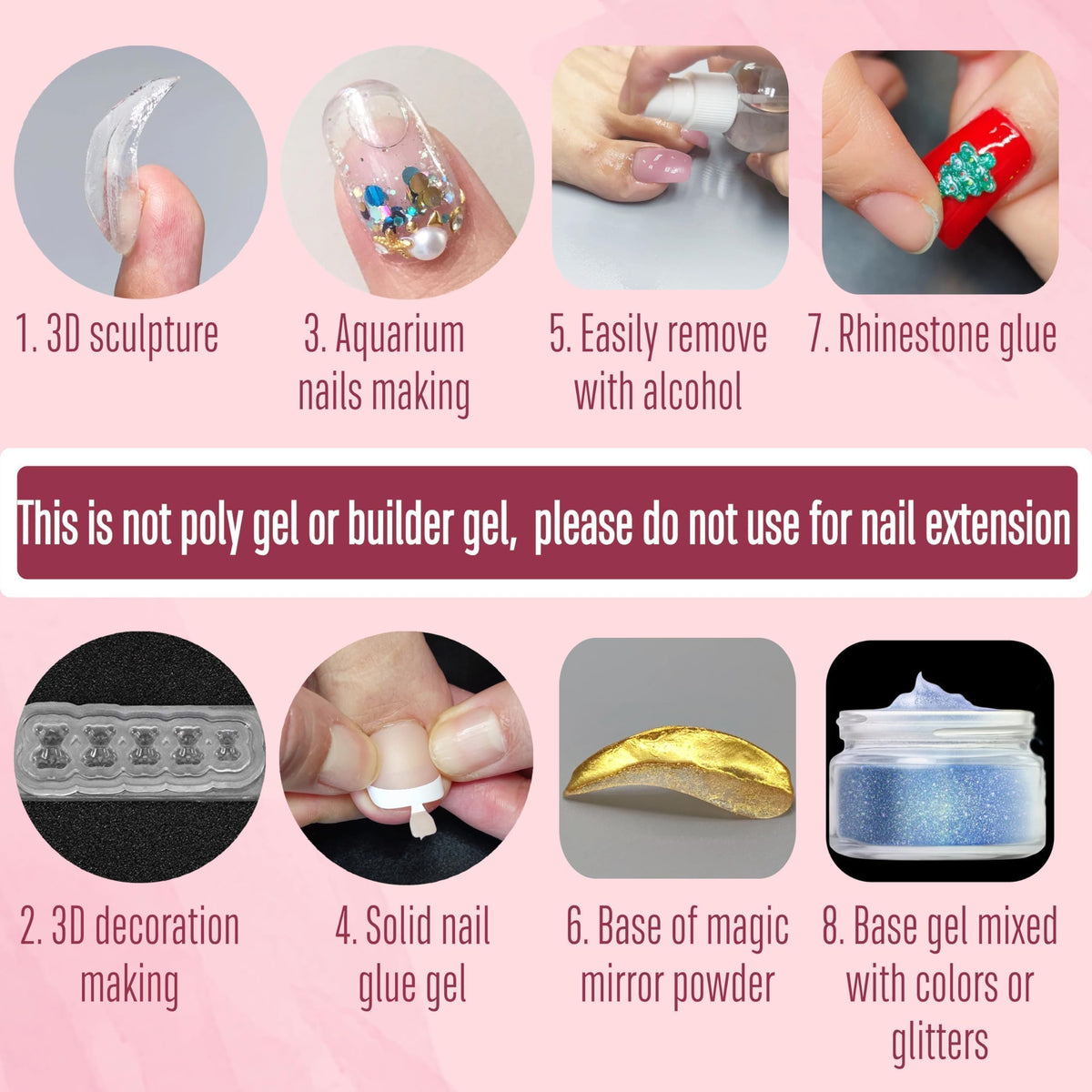 NOVO OVO close-up of solid gel texture demonstrating scoopable consistency and control
