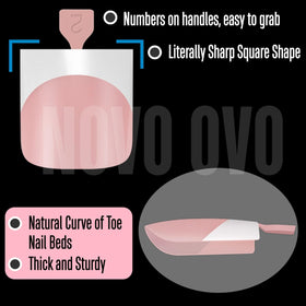 NOVO OVO close-up of tip texture and matte surface ready for nail art