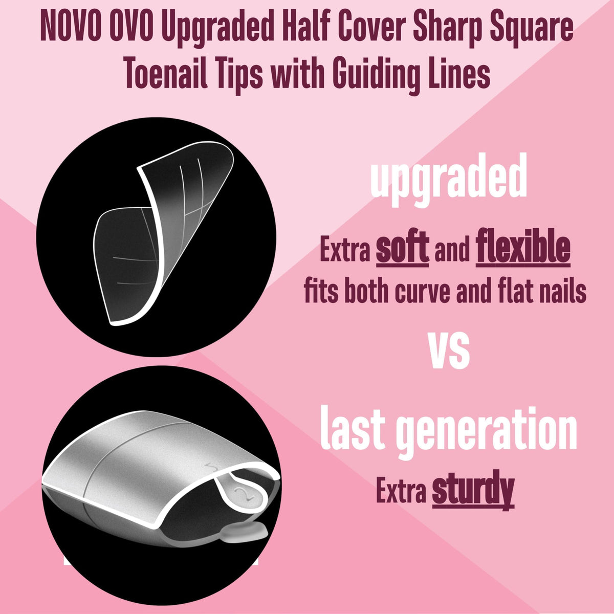NOVO OVO close-up guiding line detail for precise placement