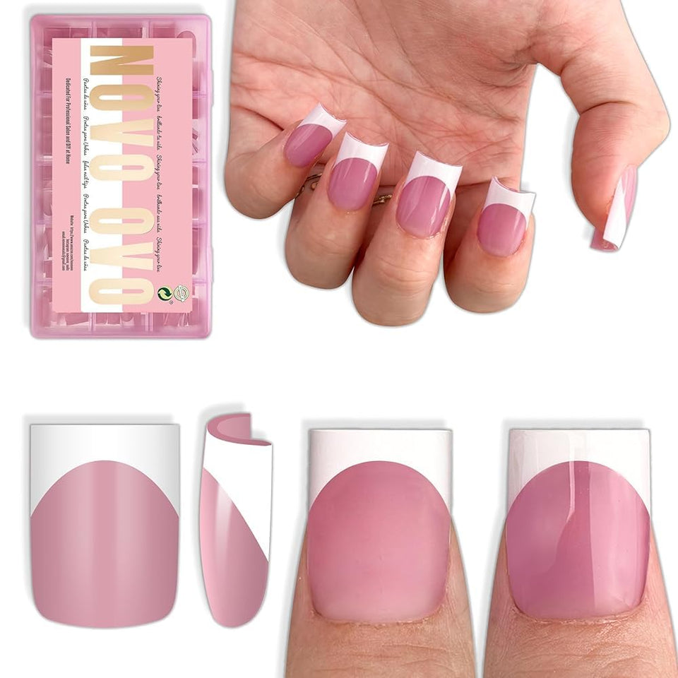 NOVO OVO front packaging showing berry pink box and full contents for fast manicures