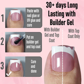 NOVO OVO applied on toes during DIY application demonstrating quick salon-style results