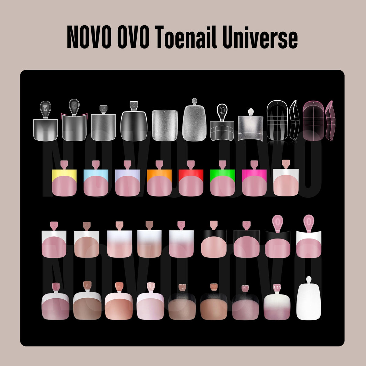 NOVO OVO scale comparison placed on big toe to show real size