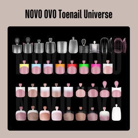 NOVO OVO scale comparison placed on big toe to show real size