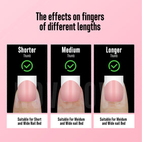 NOVO OVO 15 sizes spread to help find the perfect nail fit