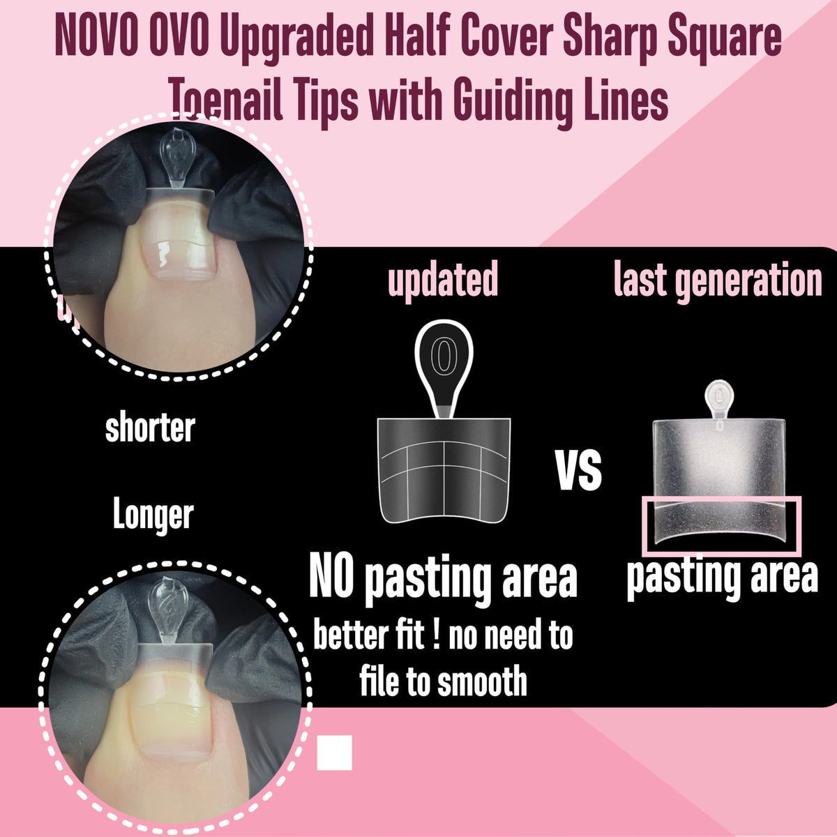 NOVO OVO soft gel tip bending to show flexible comfortable fit