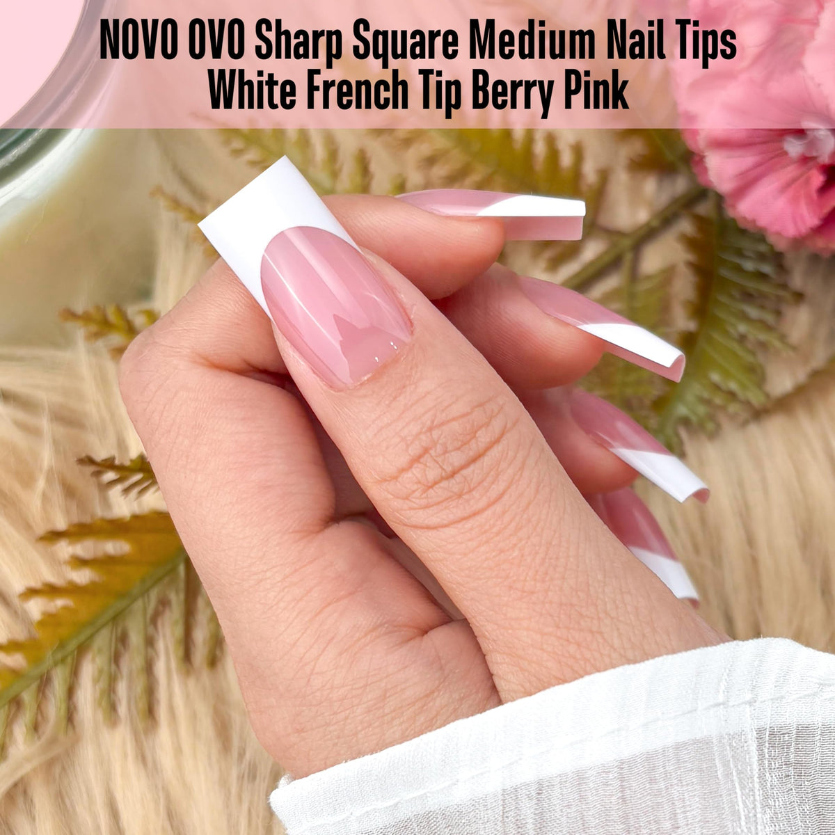 NOVO OVO view of extra-thick soft gel tip edge showing durability and easy trimming