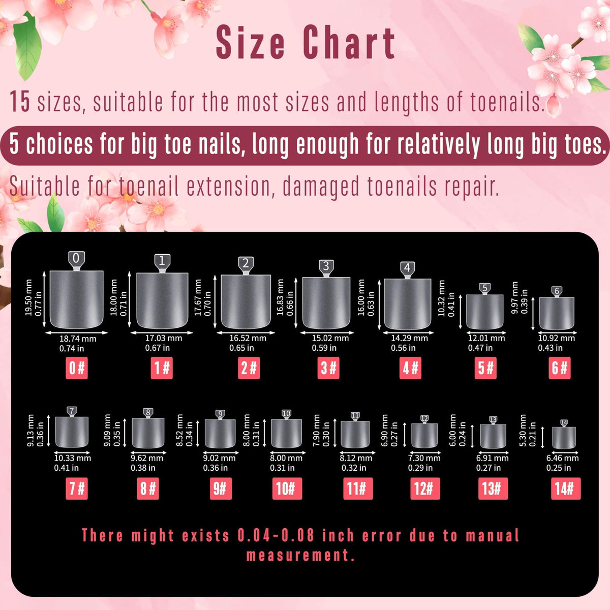 NOVO OVO display of 15 sizes to match varied toe shapes and widths