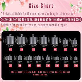 NOVO OVO display of 15 sizes to match varied toe shapes and widths