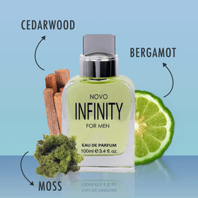 NovoGlow atomizer detail highlighting fine mist and even application