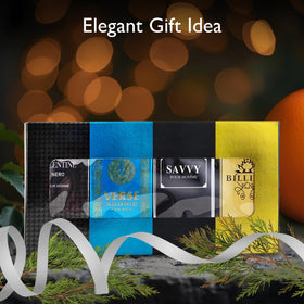 NovoGlow attractive gift box open with four boxed bottles for presentation