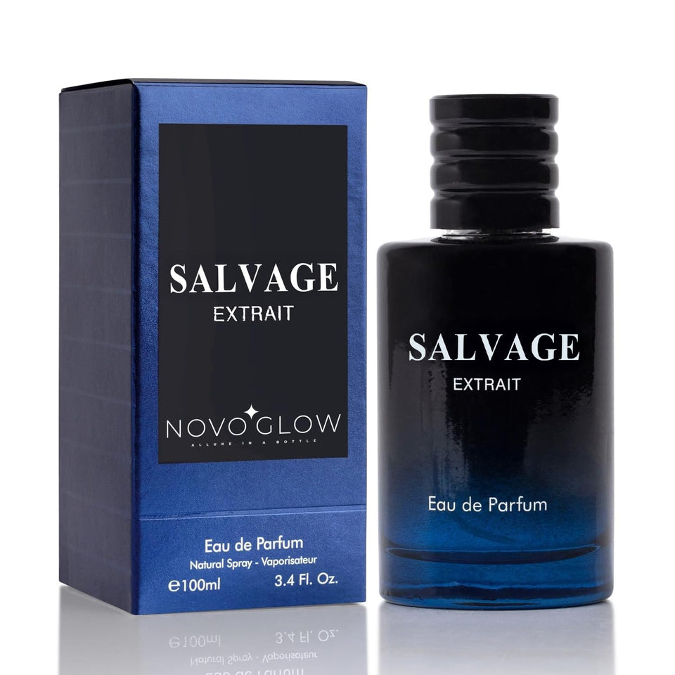 NovoGlow front bottle shot showing sleek 100ml design and premium finish